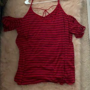 Day trip cold shoulder T-shirt